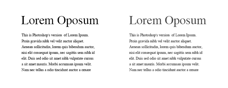 I seldom use 100% black in web design, even for text.