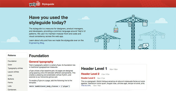 yelp style guide