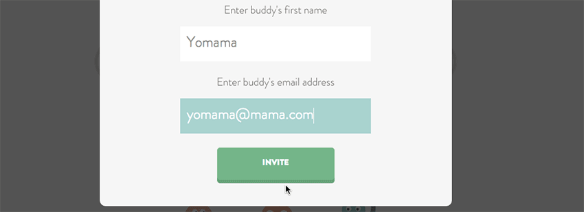 Beautiful button animation combined with the spinning loader in the Headspace web app lets you know your request went through.
