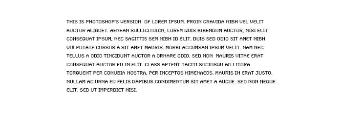 display font used for body content
