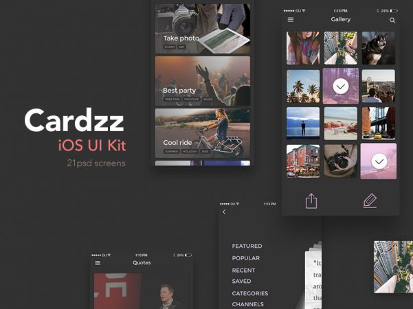 Cardzz iOS UI Kit