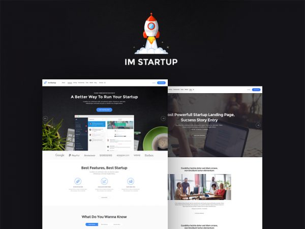 IM Startup One Page Theme, start up