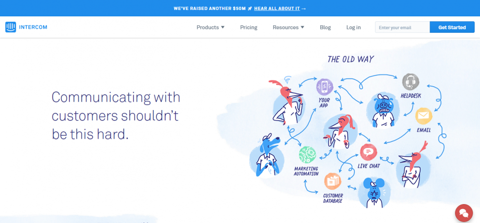 Intercom, webpage, communication