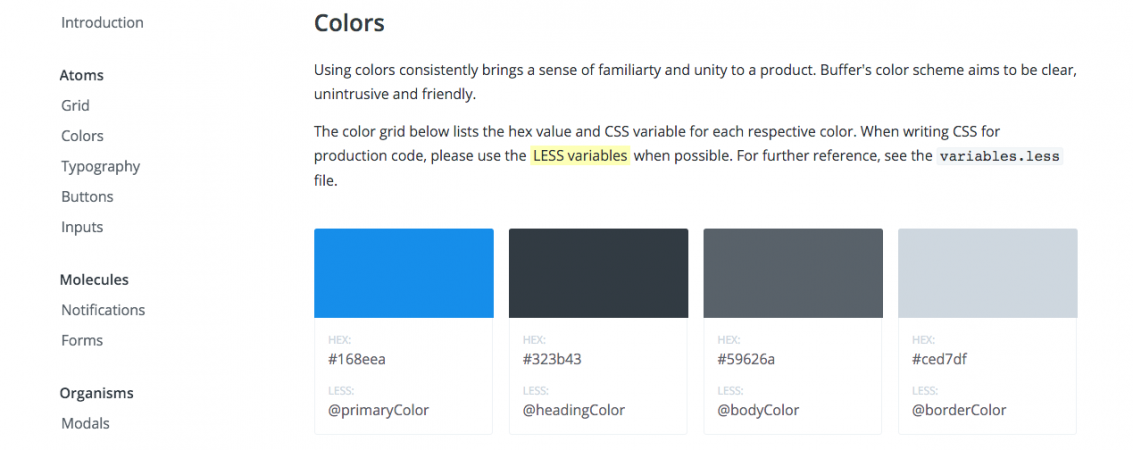buffer style guides