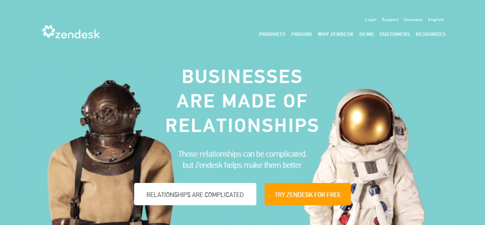 Zendesk, webpage, space, relationship