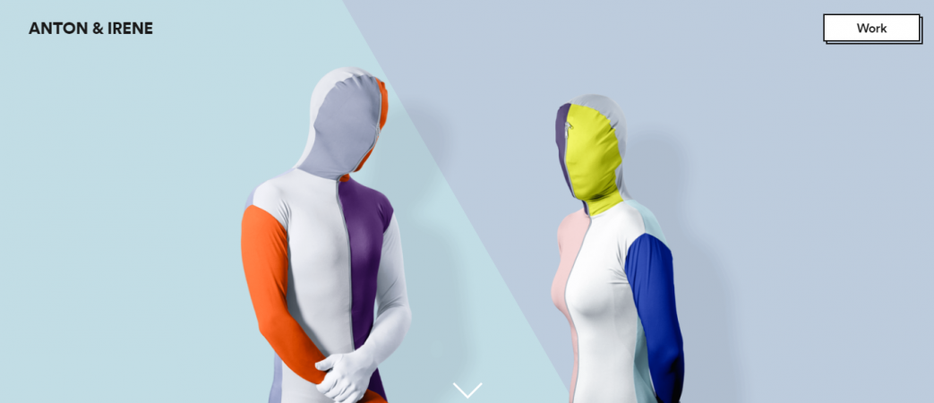 Anton and Irene, website design inspiration