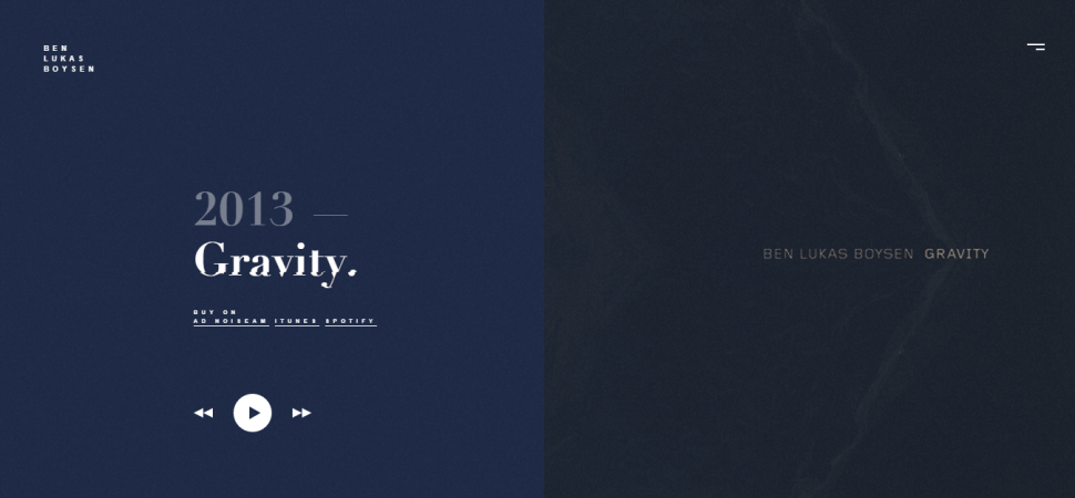 Ben Lukas Boysen, website design inspiration