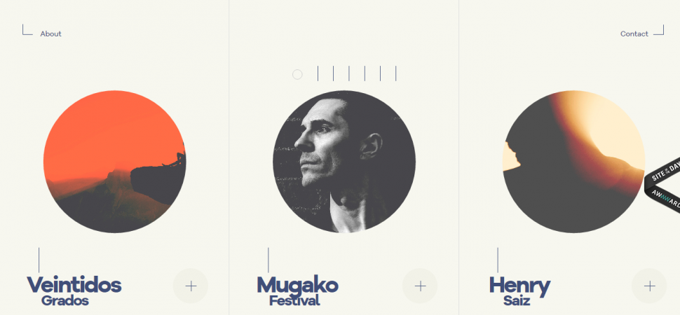 Ruben Sanchez, website design inspiration