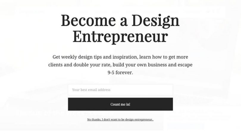 Dispreneur, ab testing ideas