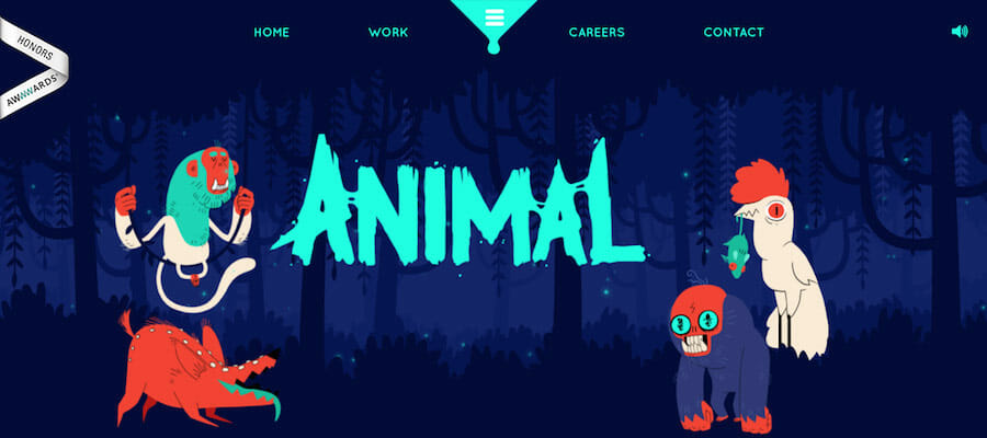website design inspiration, Animal