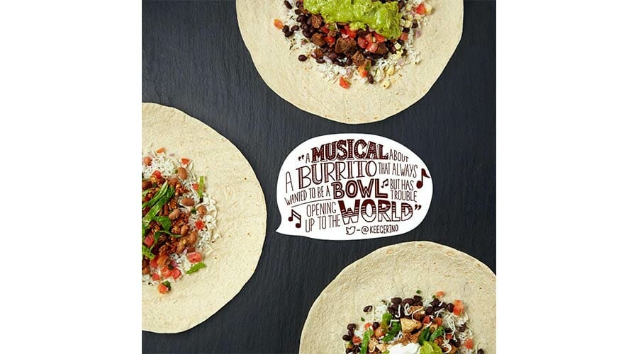 Chipotle, social media marketing graphics