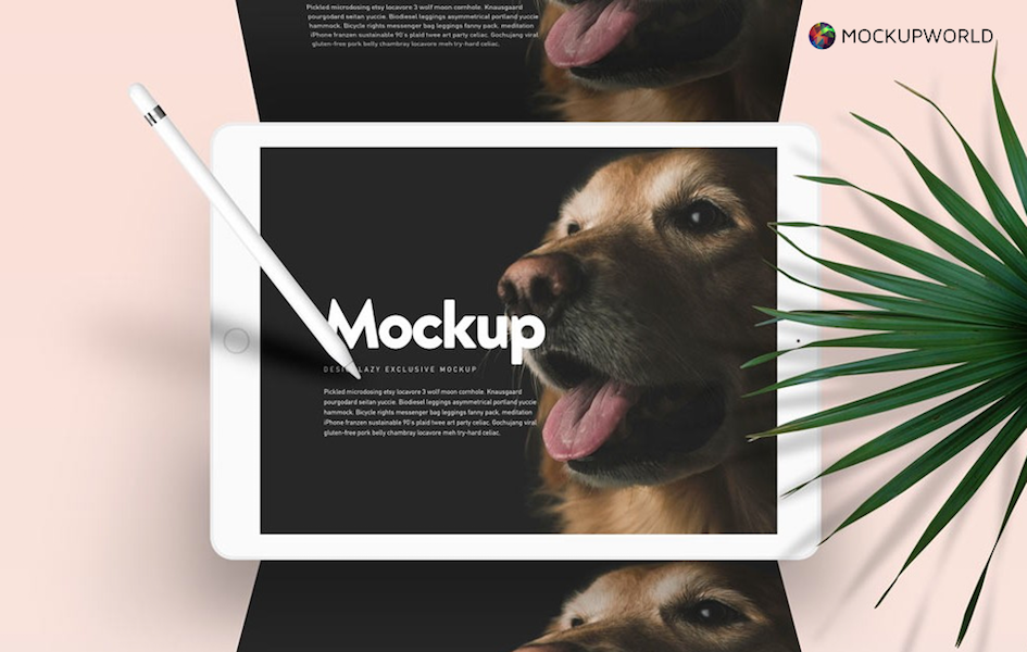 iPad Pro Ad Mockup, free design mockups