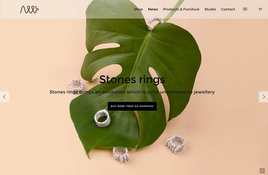 Allt Studio, ecommerce site design inspiration