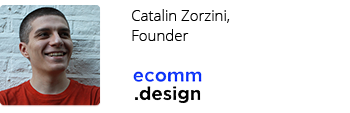 Catalin Zorzini, ecommerce site design inspiration